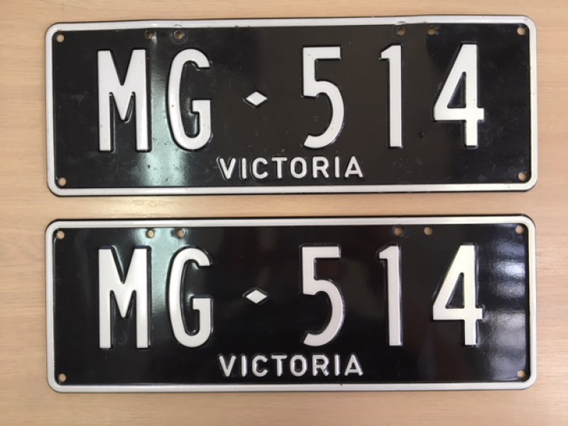 MG514 (MG NUMBER PLATES VIC) Number Plates For Sale, VIC MrPlates