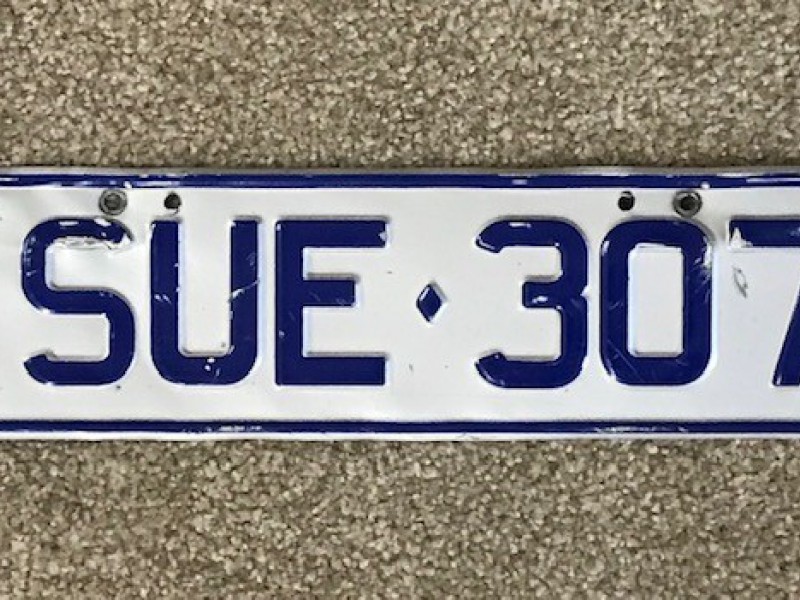 SUE307 Number Plates For Sale, QLD MrPlates