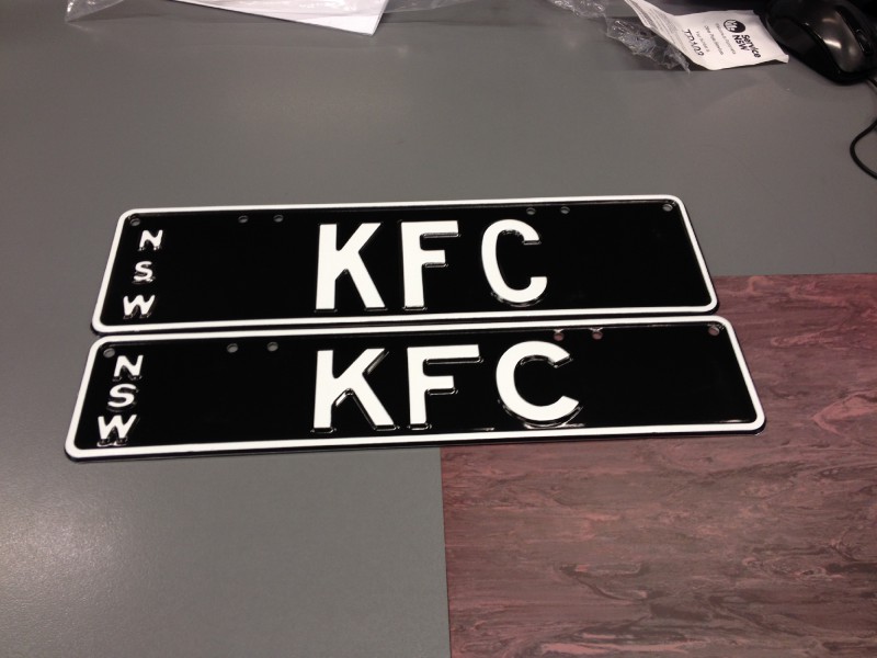 KFC Number Plates For Sale, NSW MrPlates