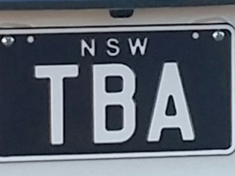 TBA Number Plates For Sale, NSW MrPlates