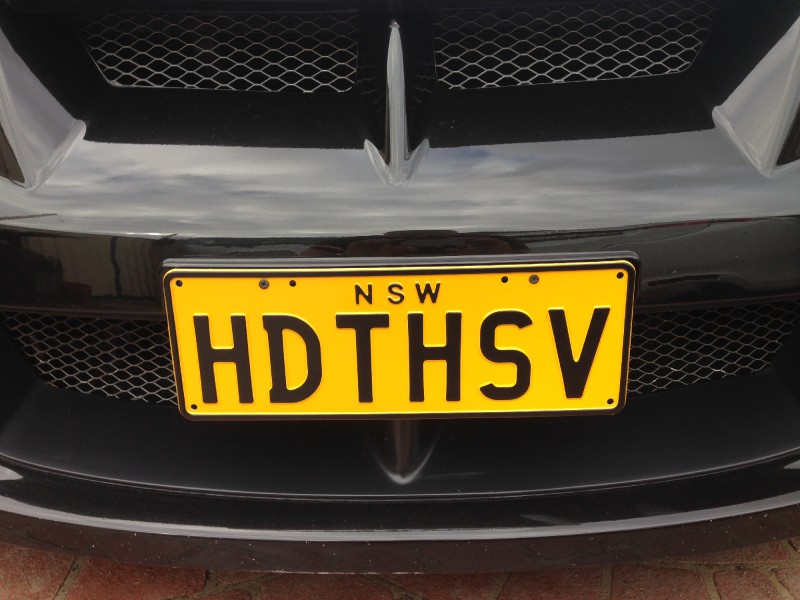 HDTHSV (HDT HSV) Number Plates For Sale, NSW MrPlates
