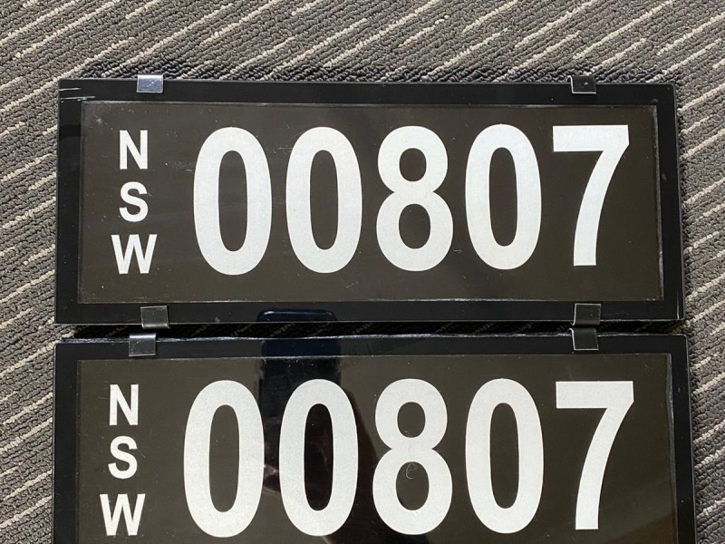 00807 Number Plates For Sale, NSW MrPlates