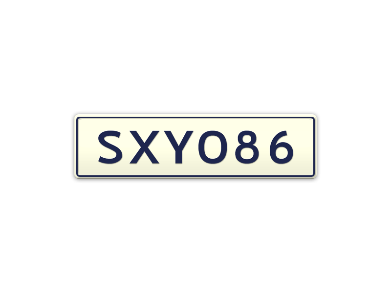 Sxy086 Sexy 86 Number Plates For Sale Vic Mrplates 
