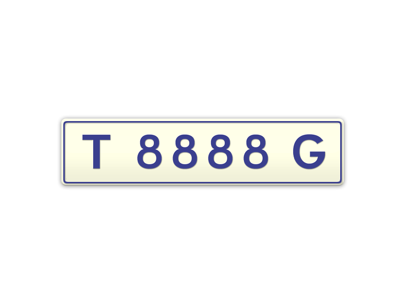 T 8888 G (TAAAAG) Number Plates For Sale, ACT MrPlates