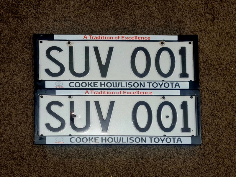 SUV OO1 (SUV 1 And Also 1 SUV *_*) Number Plates For Sale MrPlates
