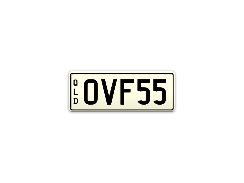 OVF55 (Oh VF SS) Number Plates For Sale, QLD MrPlates