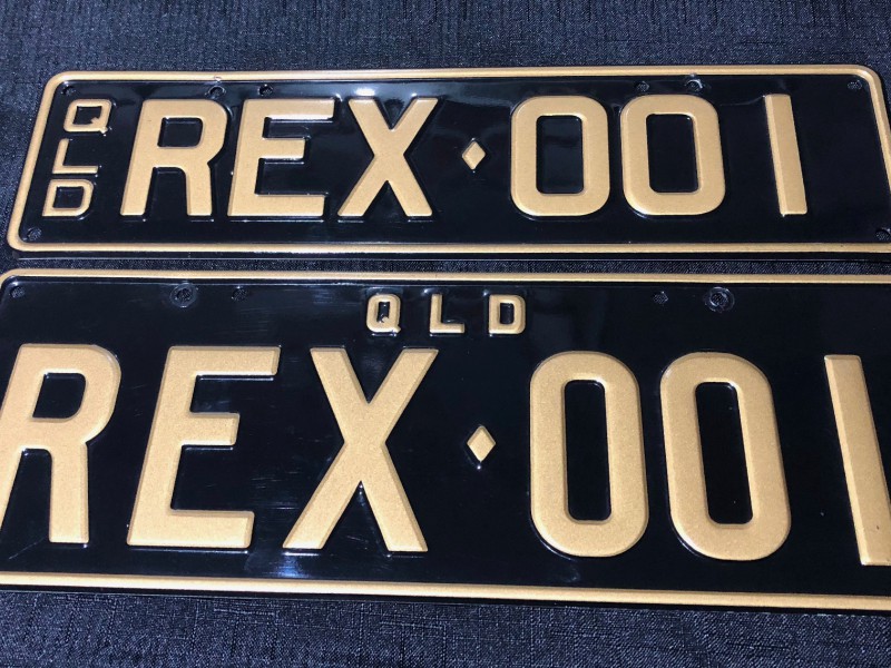 REX 001 (Rex) Number Plates For Sale, QLD MrPlates