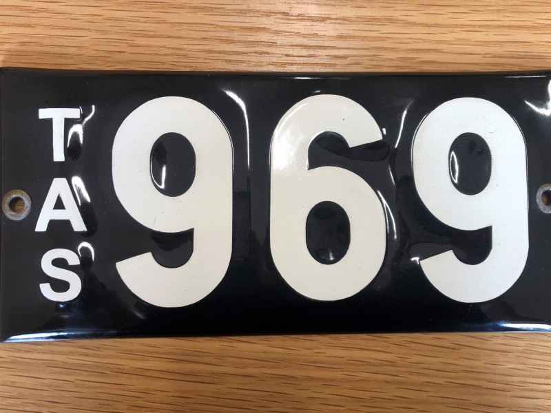 969 Number Plates For Sale, Tas - Mrplates