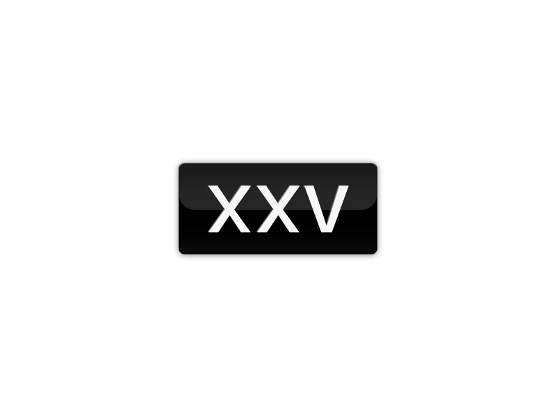 XXV Roman Numerals XXV Number Plates For Sale NSW MrPlates