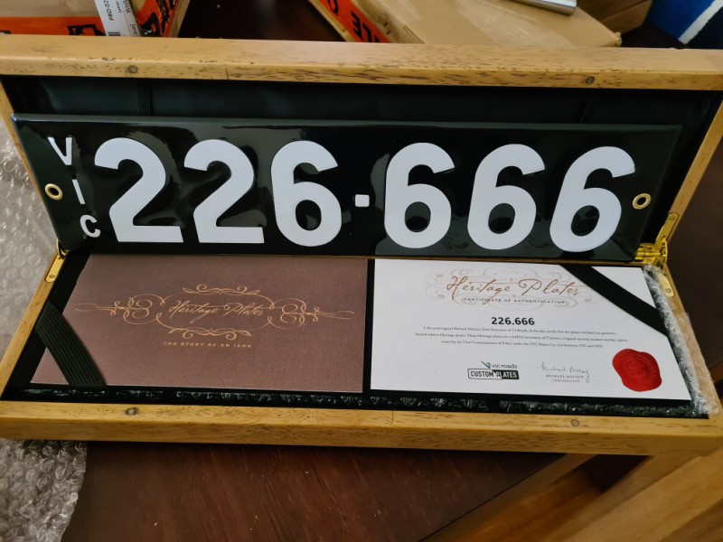 226·666 (Heritage) Number Plates For Sale, VIC MrPlates