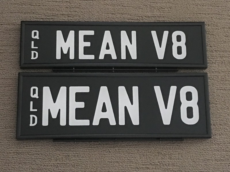 MEAN V8 Number Plates For Sale, QLD MrPlates