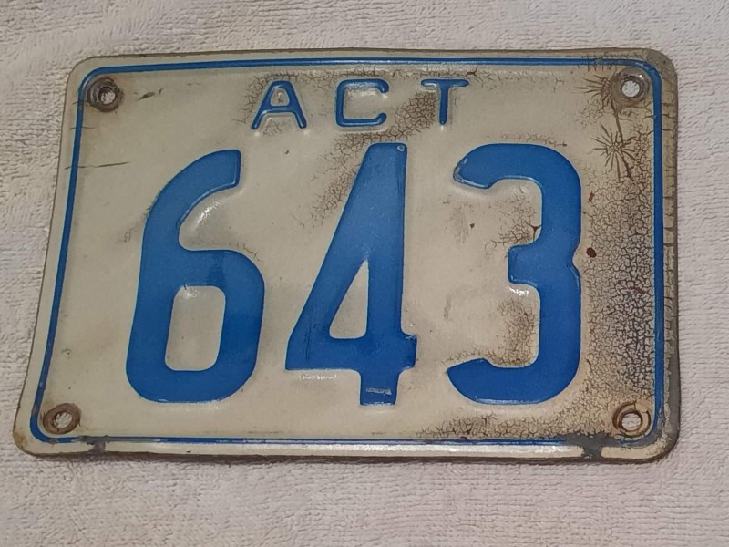643 (3 Digit Plate) Number Plates For Sale, ACT MrPlates
