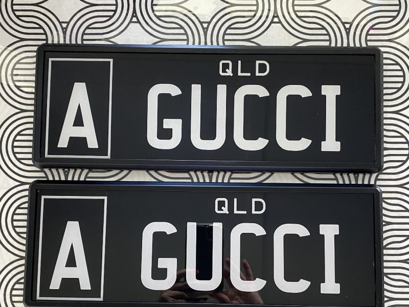 A GUCCI (Designer Label GUCCI) Number Plates For Sale, QLD MrPlates