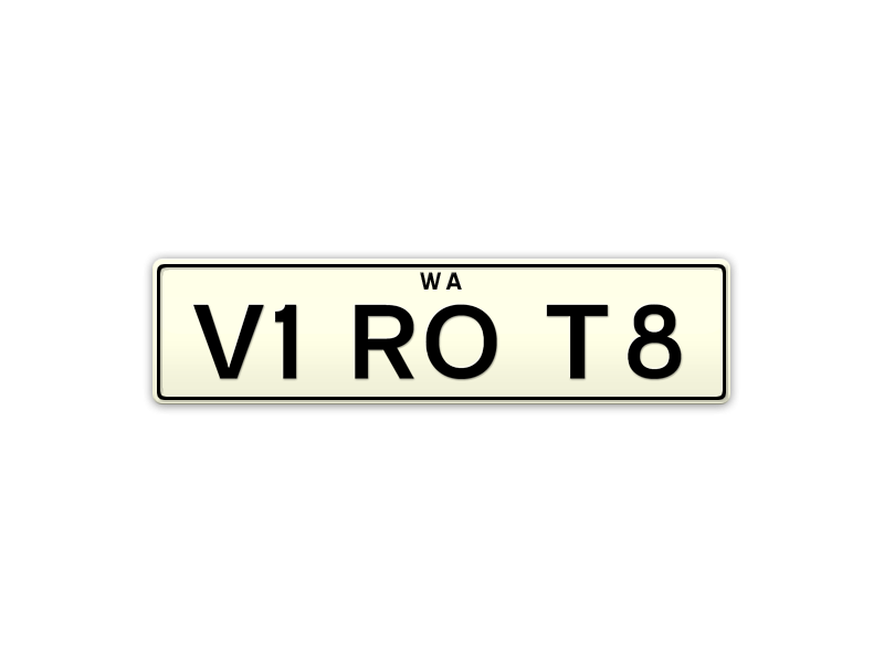 V1 RO T8 (V1 ROTATE) Number Plates For Sale, WA - MrPlates