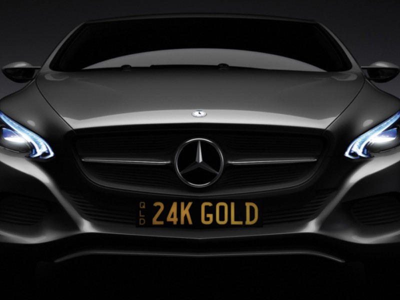 24K GOLD Number Plates For Sale, QLD MrPlates