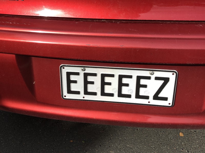 EEEEEZ Number Plates For Sale MrPlates