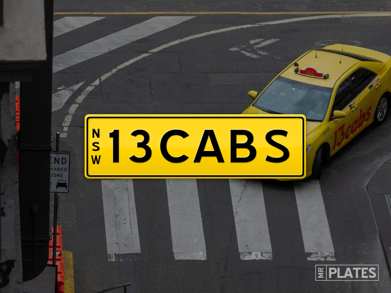 13CABS (13 Cabs (Taxi)) Number Plates For Sale, NSW - MrPlates