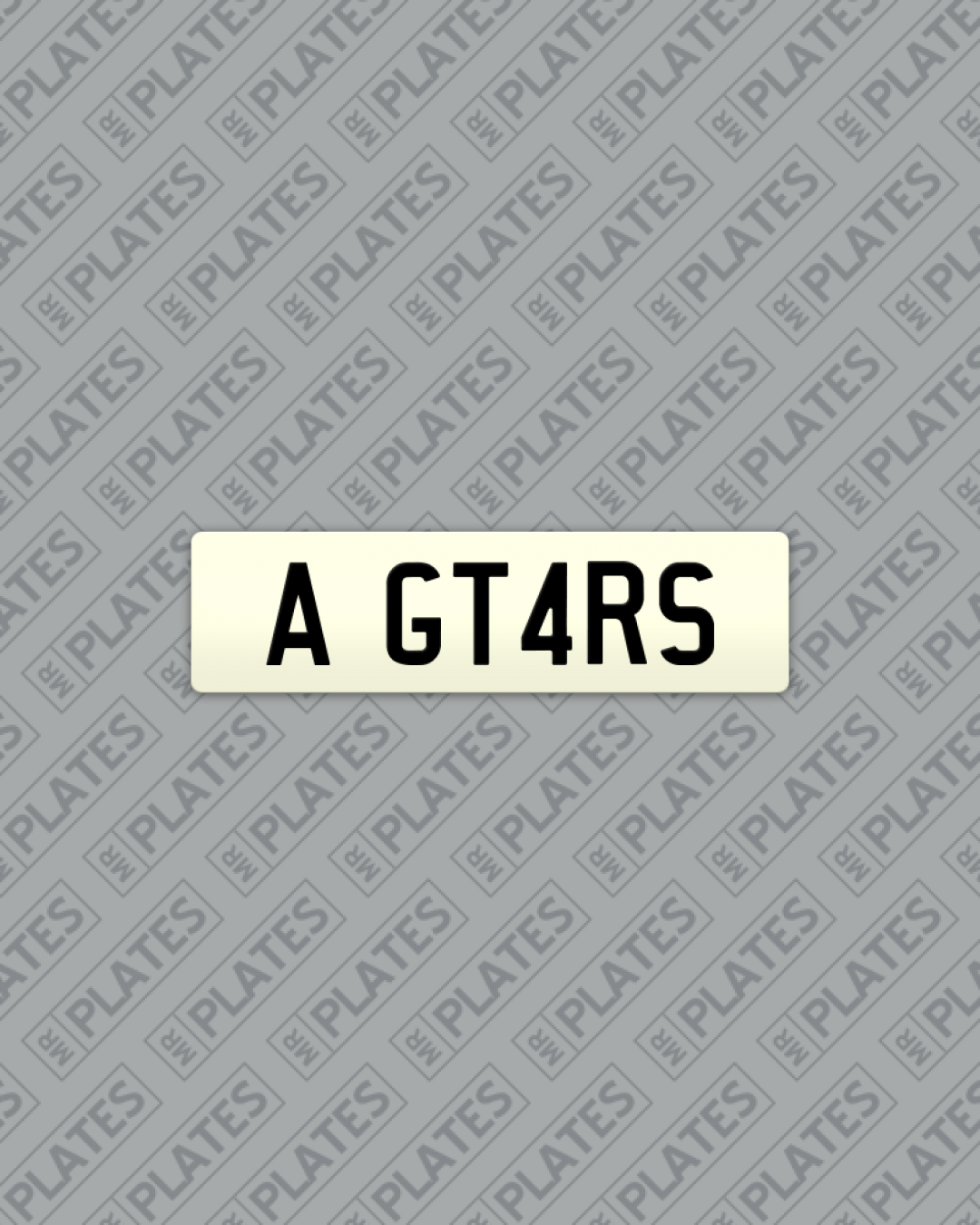 A GT4RS (Unique Car Model) Number Plates For Sale, QLD MrPlates