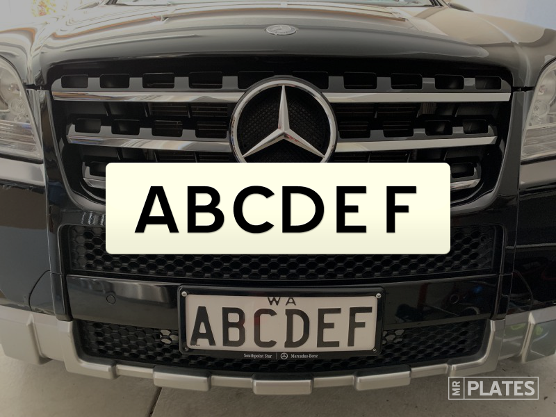 ABCDEF Number Plates For Sale, WA