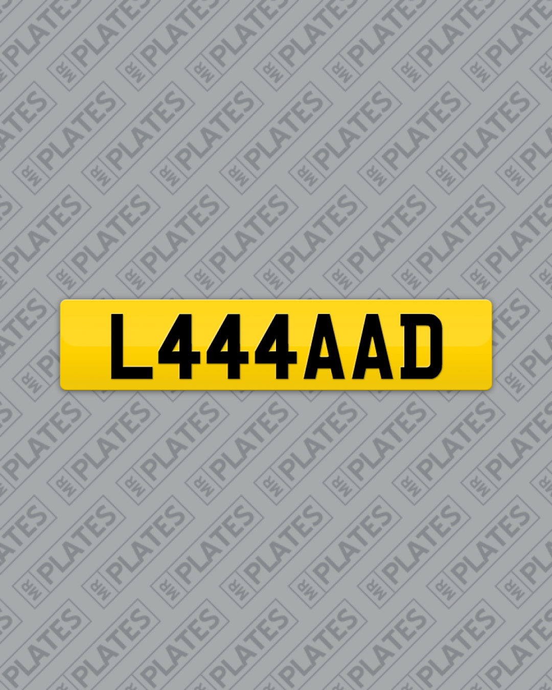 L444AAD (Laaaaad) Number Plates For Sale MrPlates