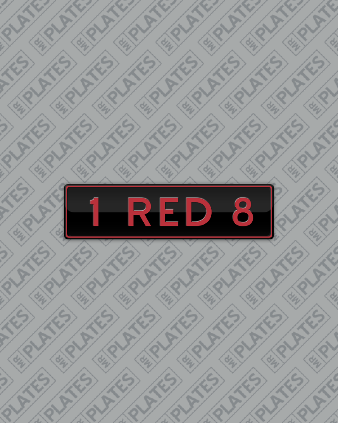 1 RED 8 Number Plates For Sale, QLD MrPlates
