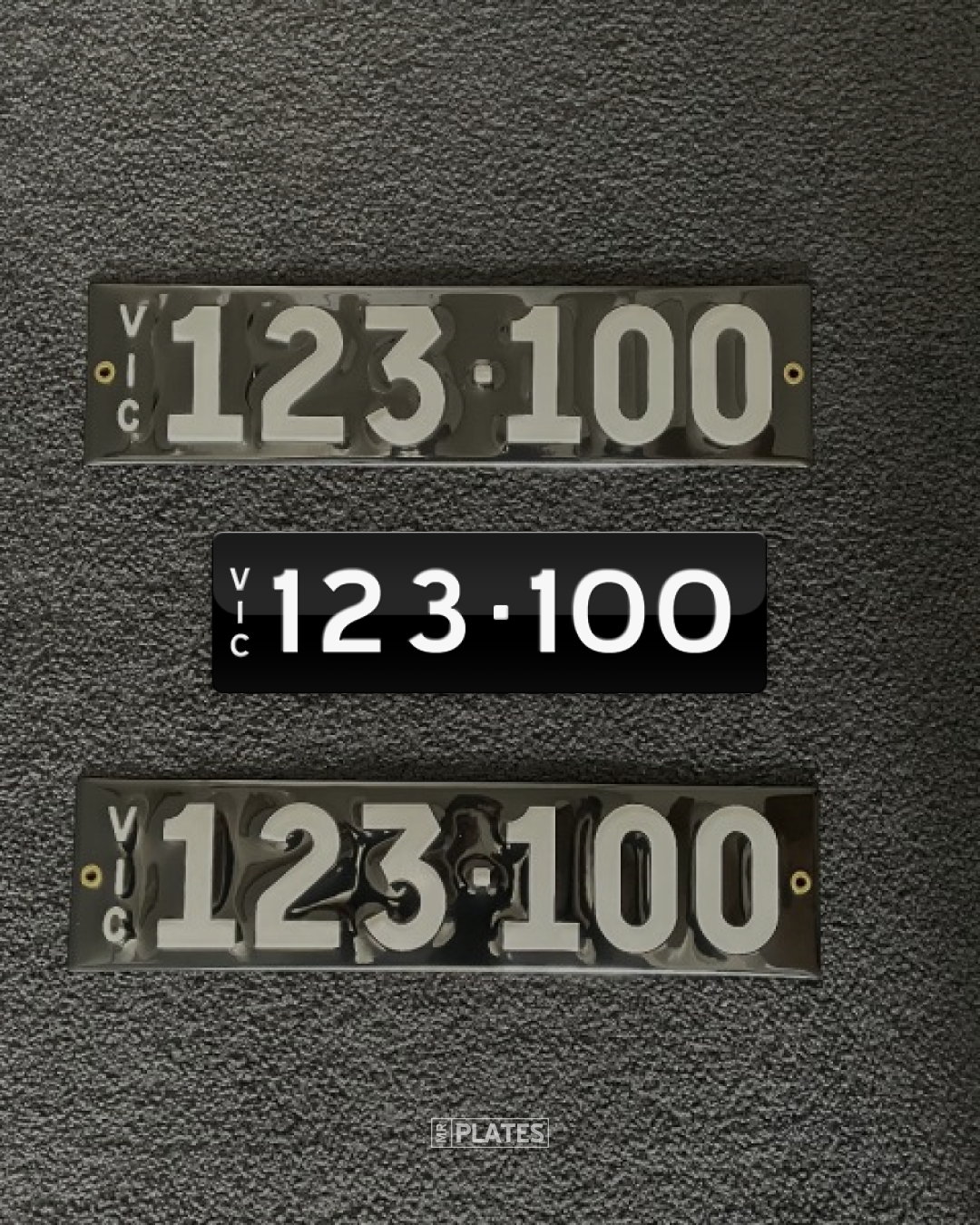 123·100 (123.100 AAA GRADE VIC Heritage) Number Plates For Sale, VIC