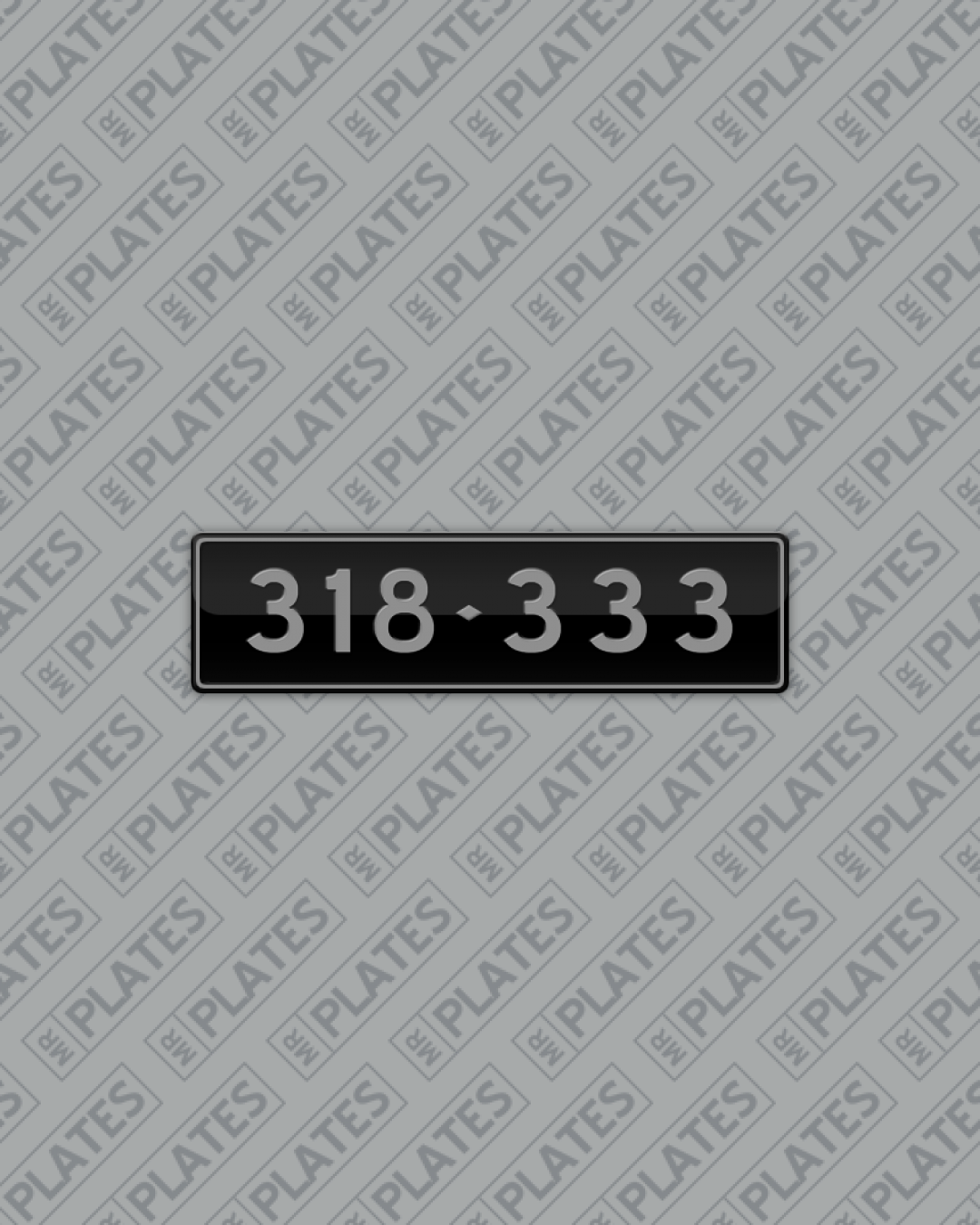 318·333 (318 333) Number Plates For Sale, VIC MrPlates