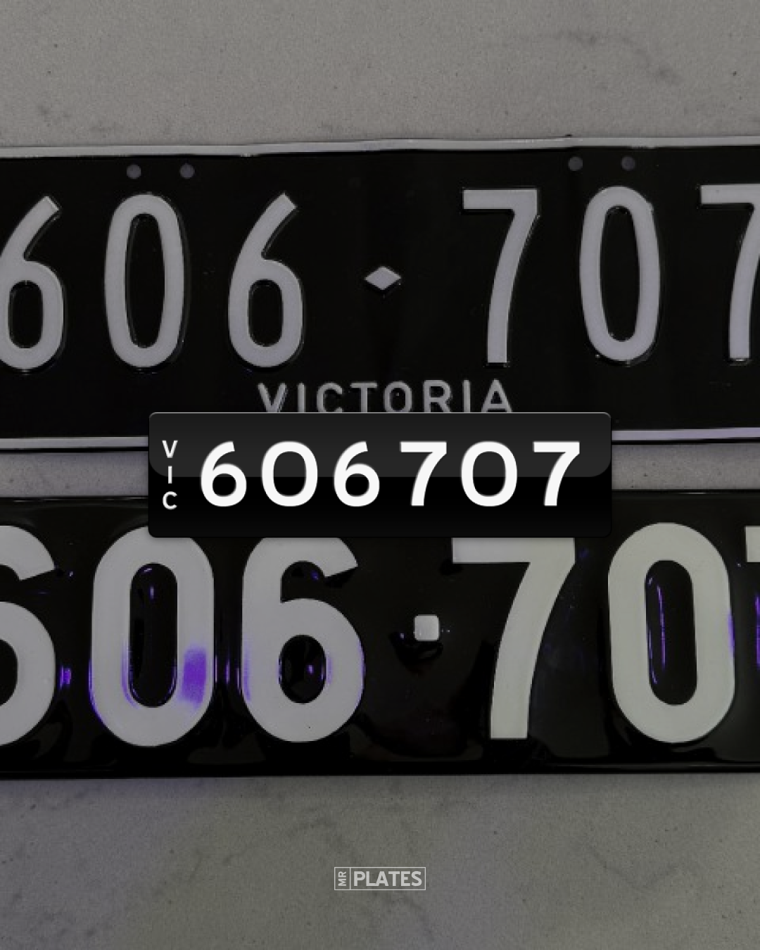 606707 Number Plates For Sale, VIC - MrPlates