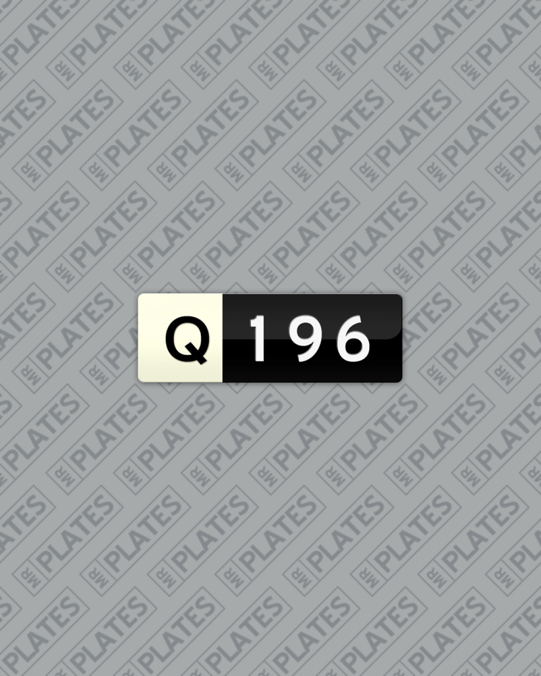 Q196 Number Plates For Sale, QLD MrPlates