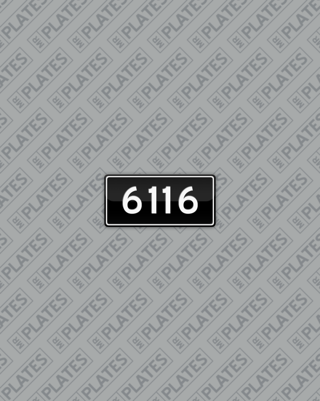 6116 (ACT 6116) Number Plates For Sale, ACT - MrPlates
