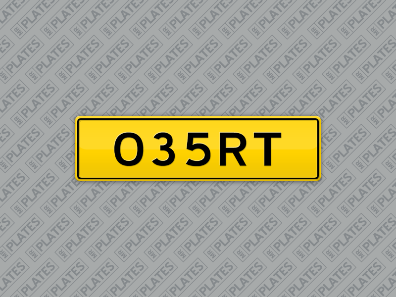 035RT (Richmond Football) Number Plates For Sale, VIC - MrPlates