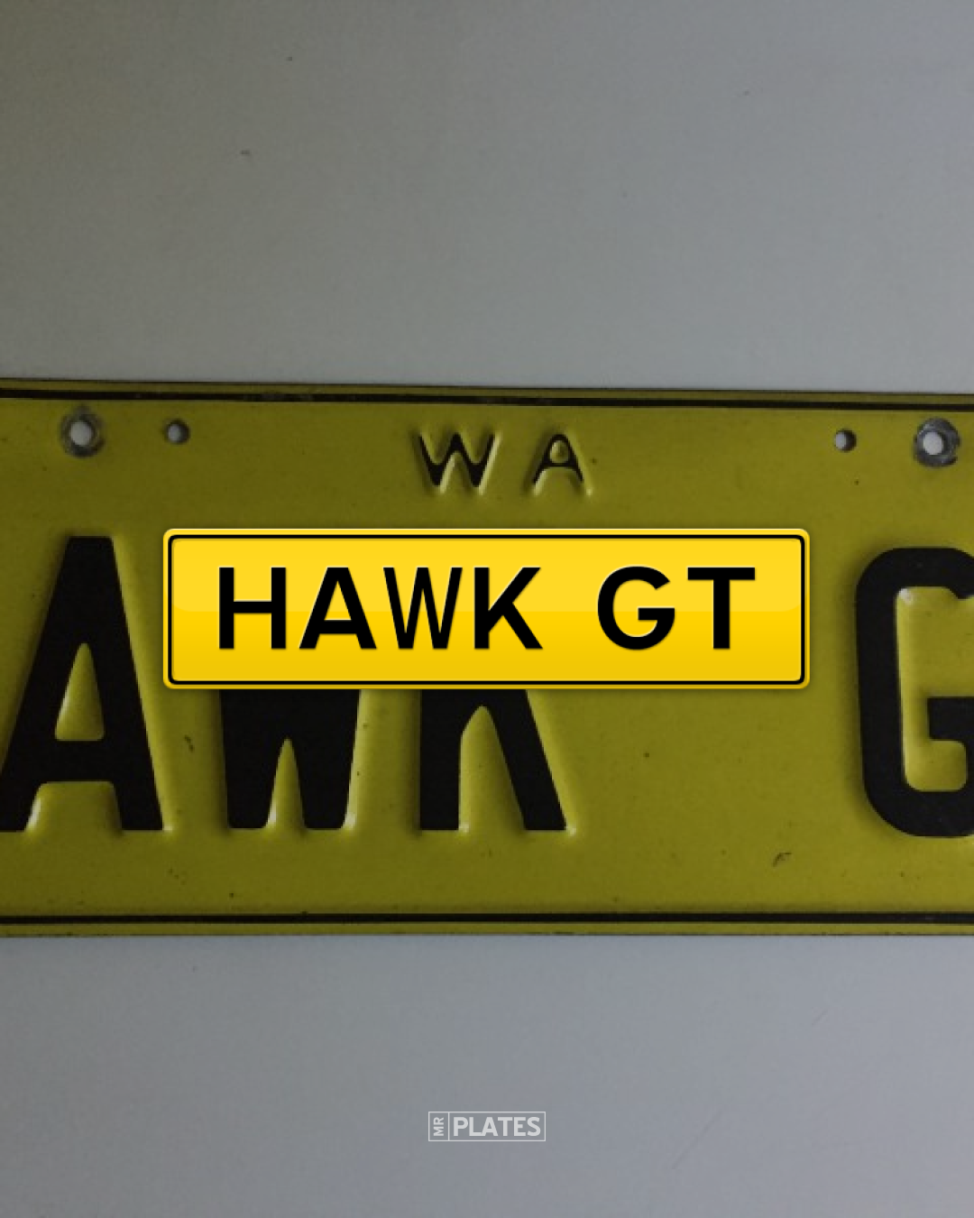 Hawk Plate HAWK GT (Studebaker Hawk GT Plates) Number Plates For Sale, WA - MrPlates