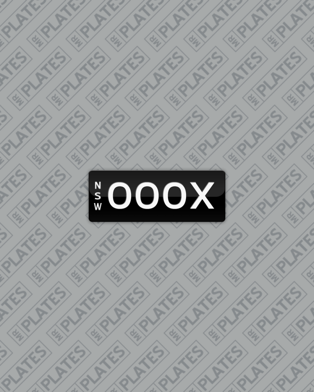 000X Number Plates For Sale, NSW - MrPlates
