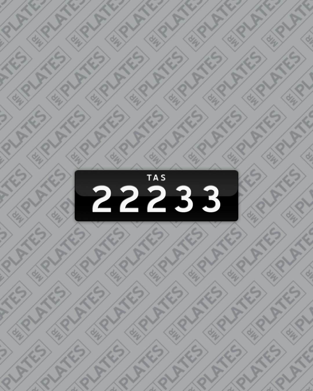 22233 Number Plates For Sale, TAS MrPlates