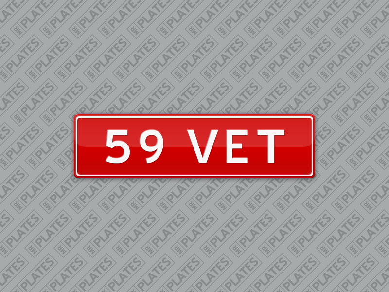 59 Vet Number Plates For Sale Qld Mrplates