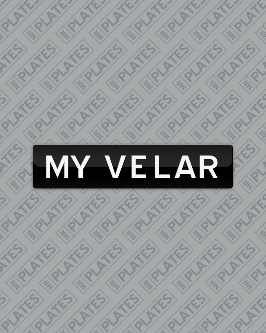MY VELAR Number Plates For Sale, WA - MrPlates