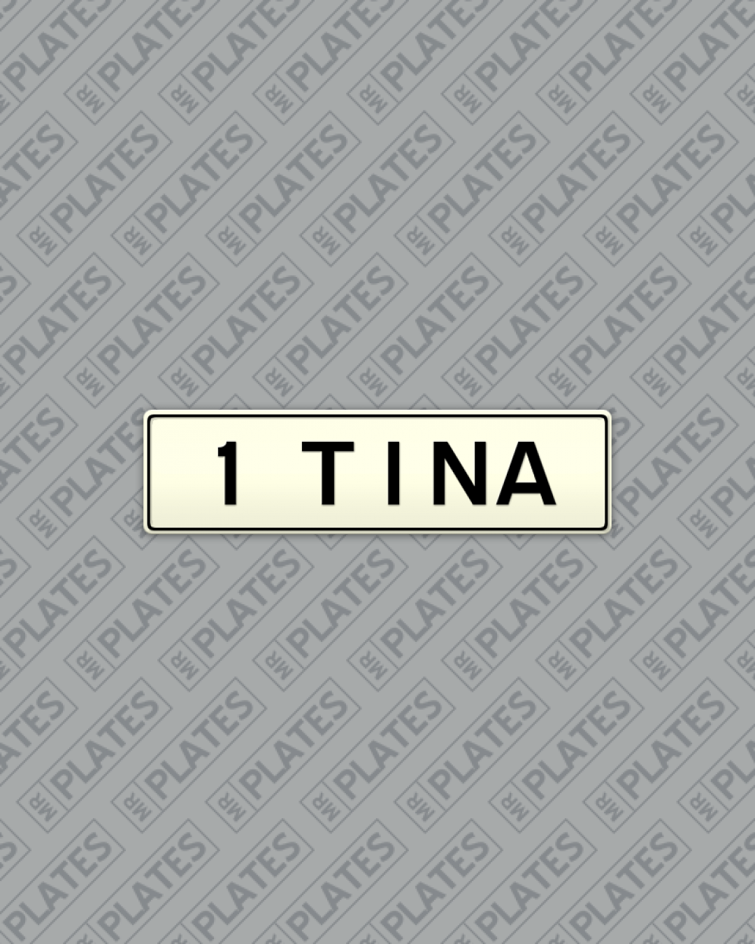 1 TINA Number Plates For Sale MrPlates