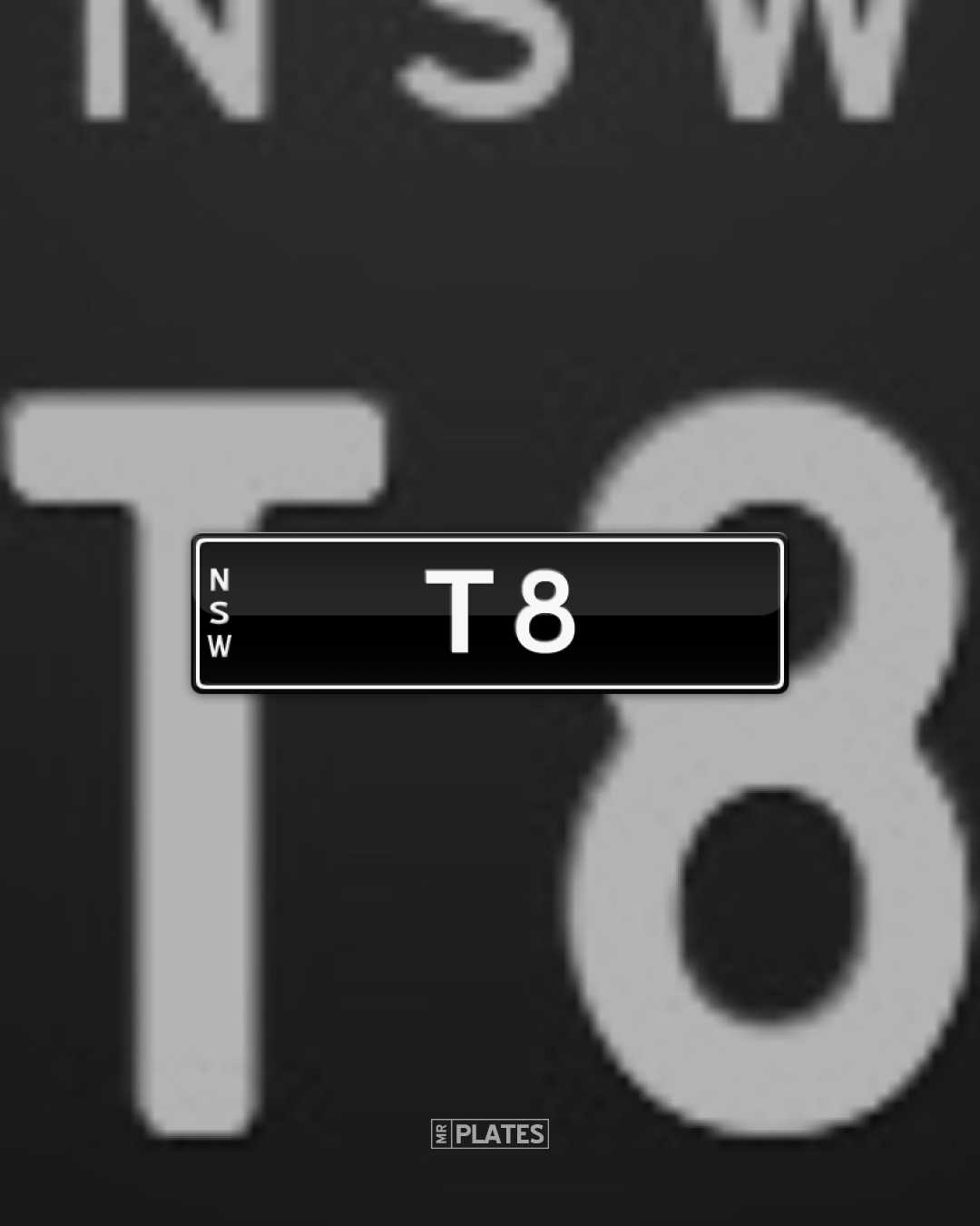 T8 Numbers T8 (Lucky Rare Number) Number Plates For Sale, NSW - MrPlates