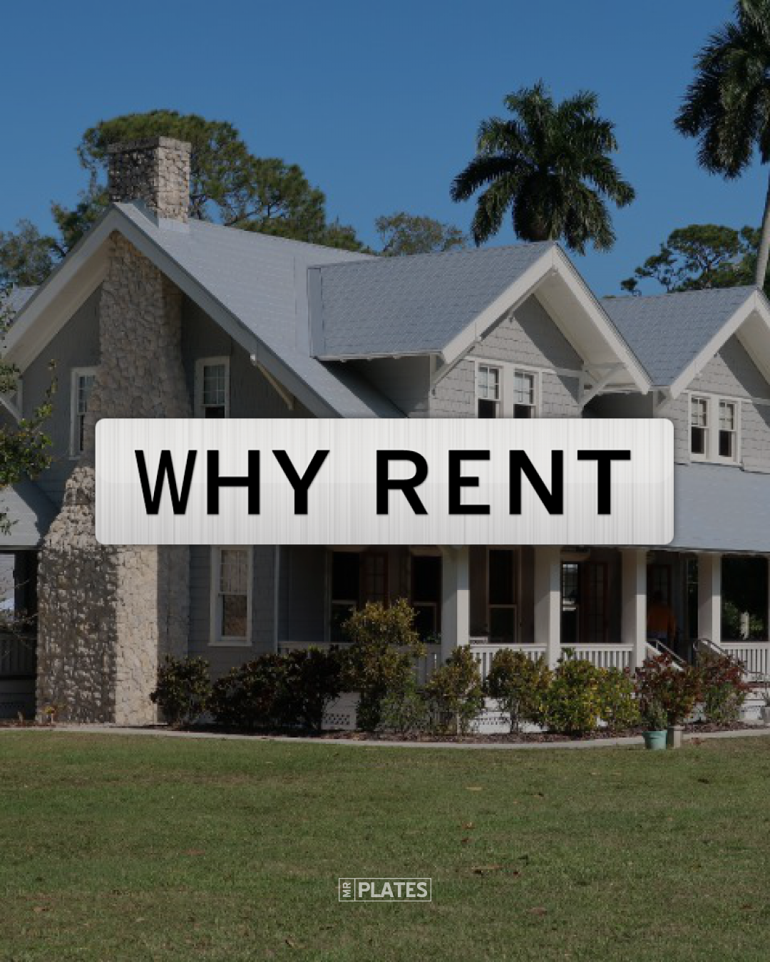 WHY RENT (Why Rent?) Number Plates For Sale, QLD MrPlates