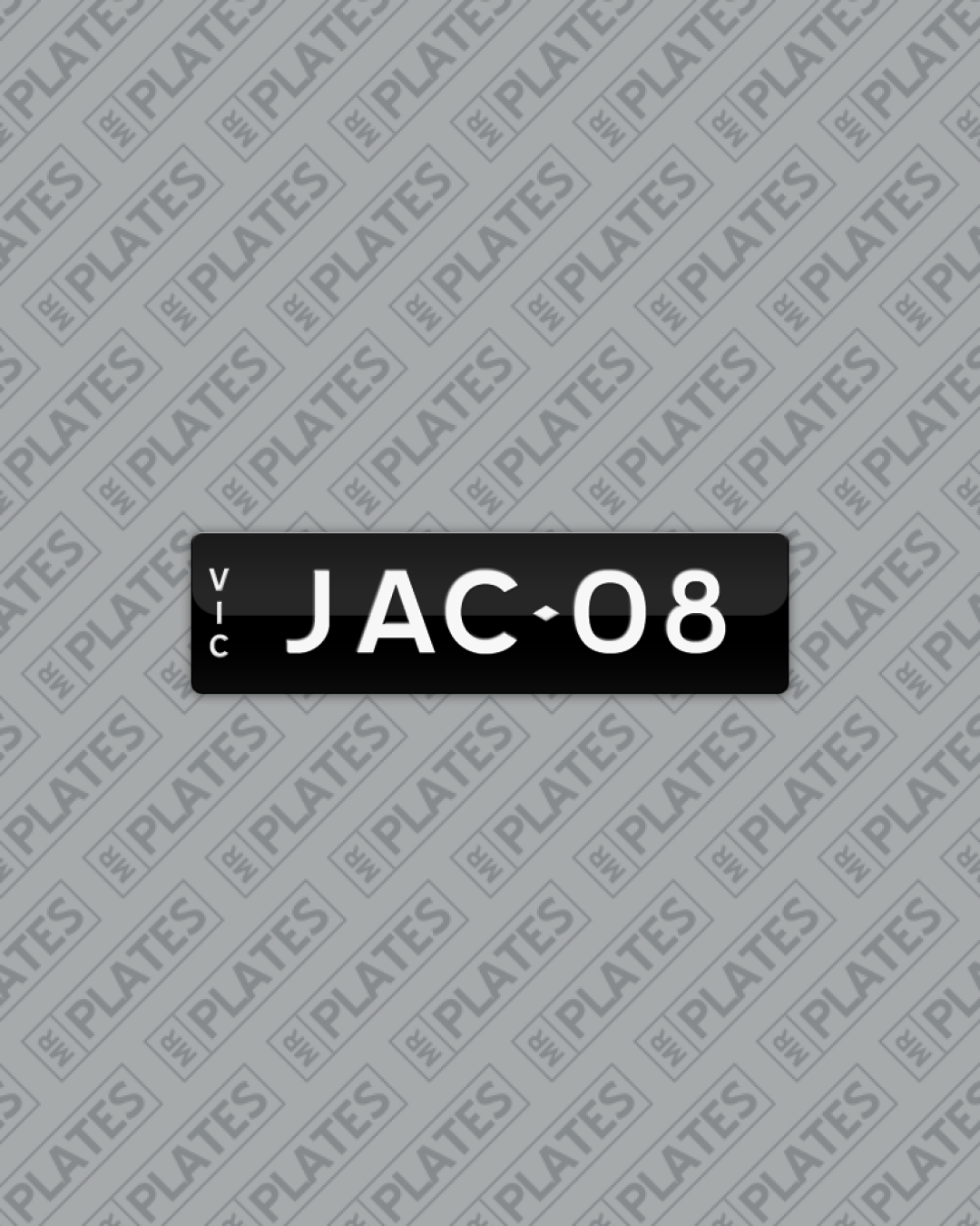 Jacob Number JAC·08 (Jacob) Number Plates For Sale, VIC - MrPlates