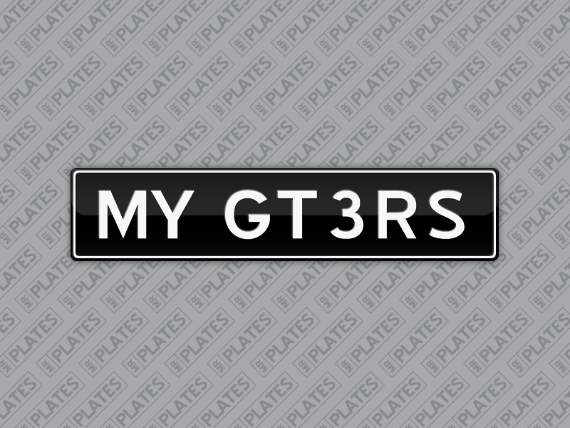 MY GT3RS Number Plates For Sale, QLD - MrPlates