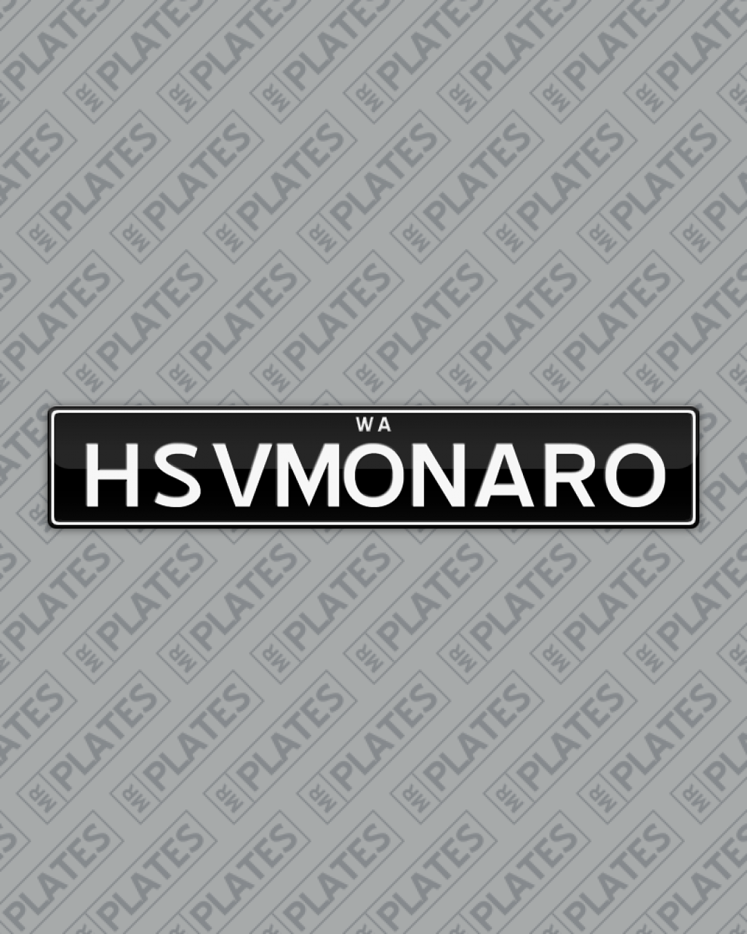 HSVMONARO (Custom HSV Monaro Plates) Number Plates For Sale, WA MrPlates