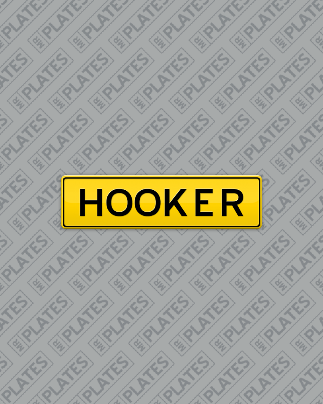 HOOKER Number Plates For Sale, TAS MrPlates