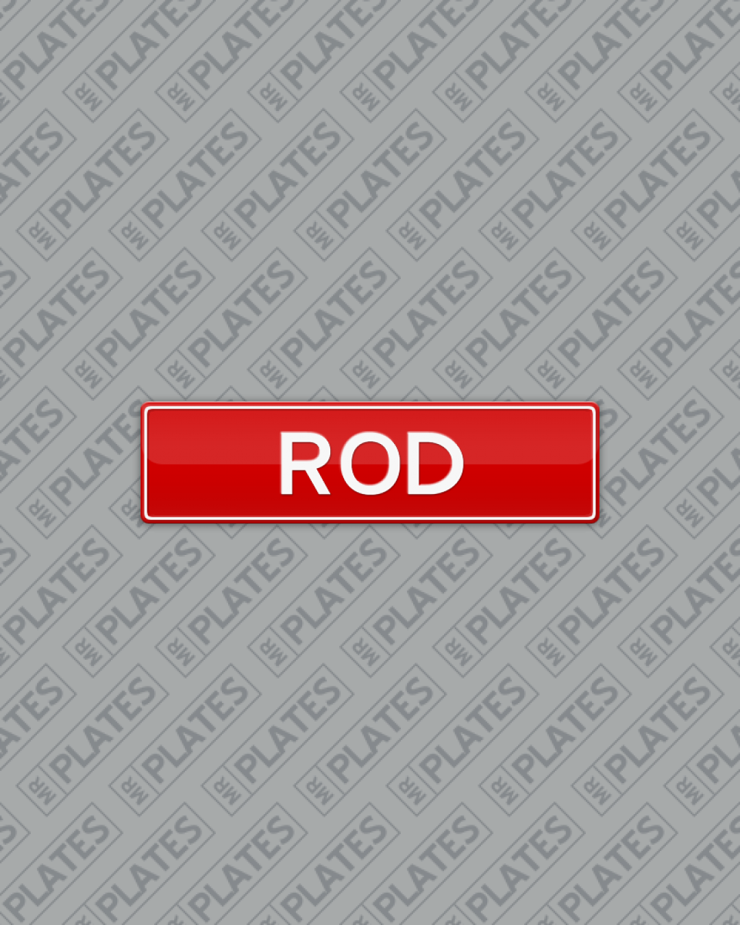 ROD (Hot Rod / Rod) Number Plates For Sale, QLD MrPlates