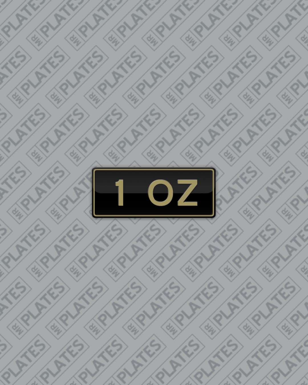 1 OZ (One Ounce Of Gold) Number Plates For Sale, VIC MrPlates