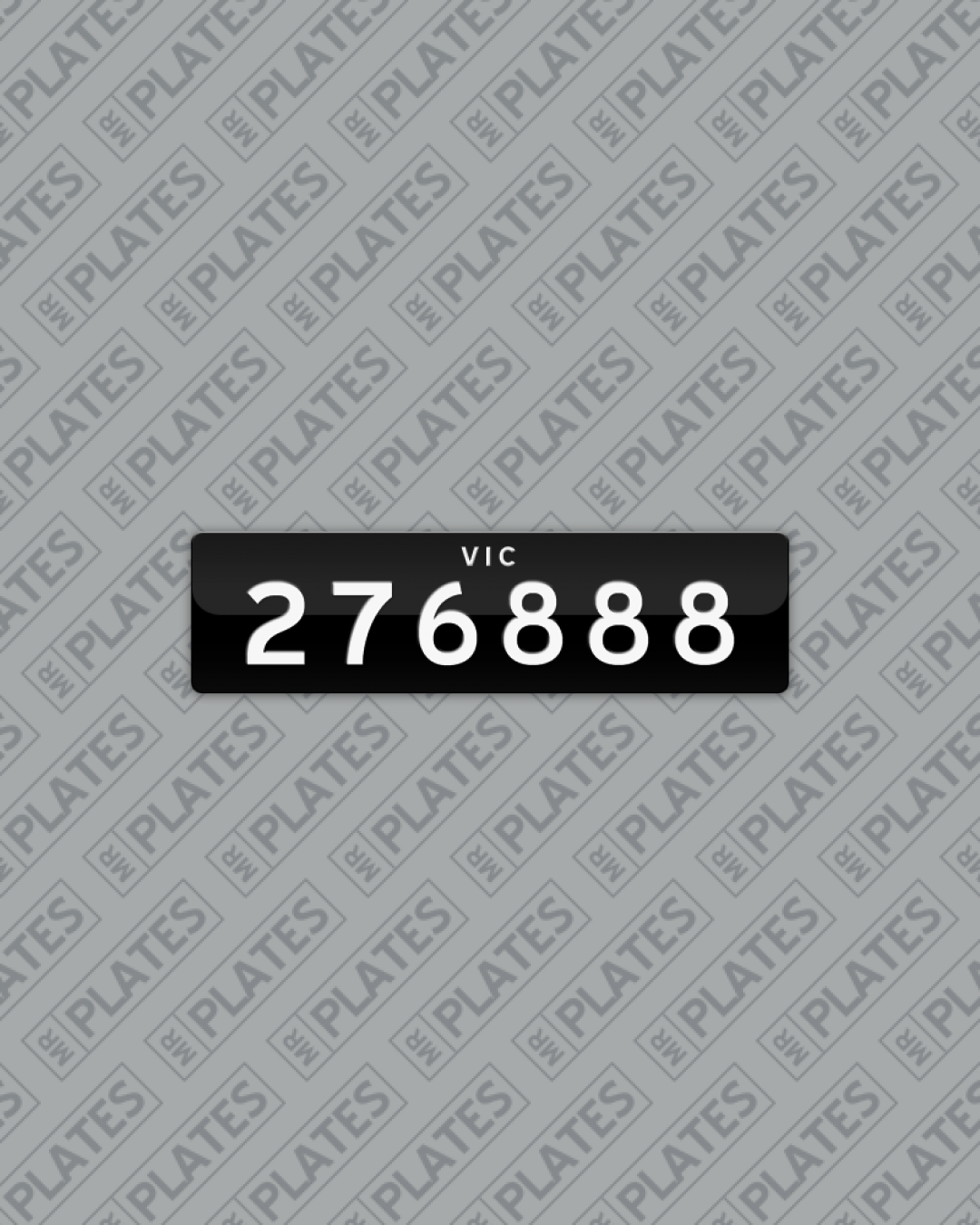 276888 (VIC HERITAGE PLATE 276888) Number Plates For Sale, VIC MrPlates