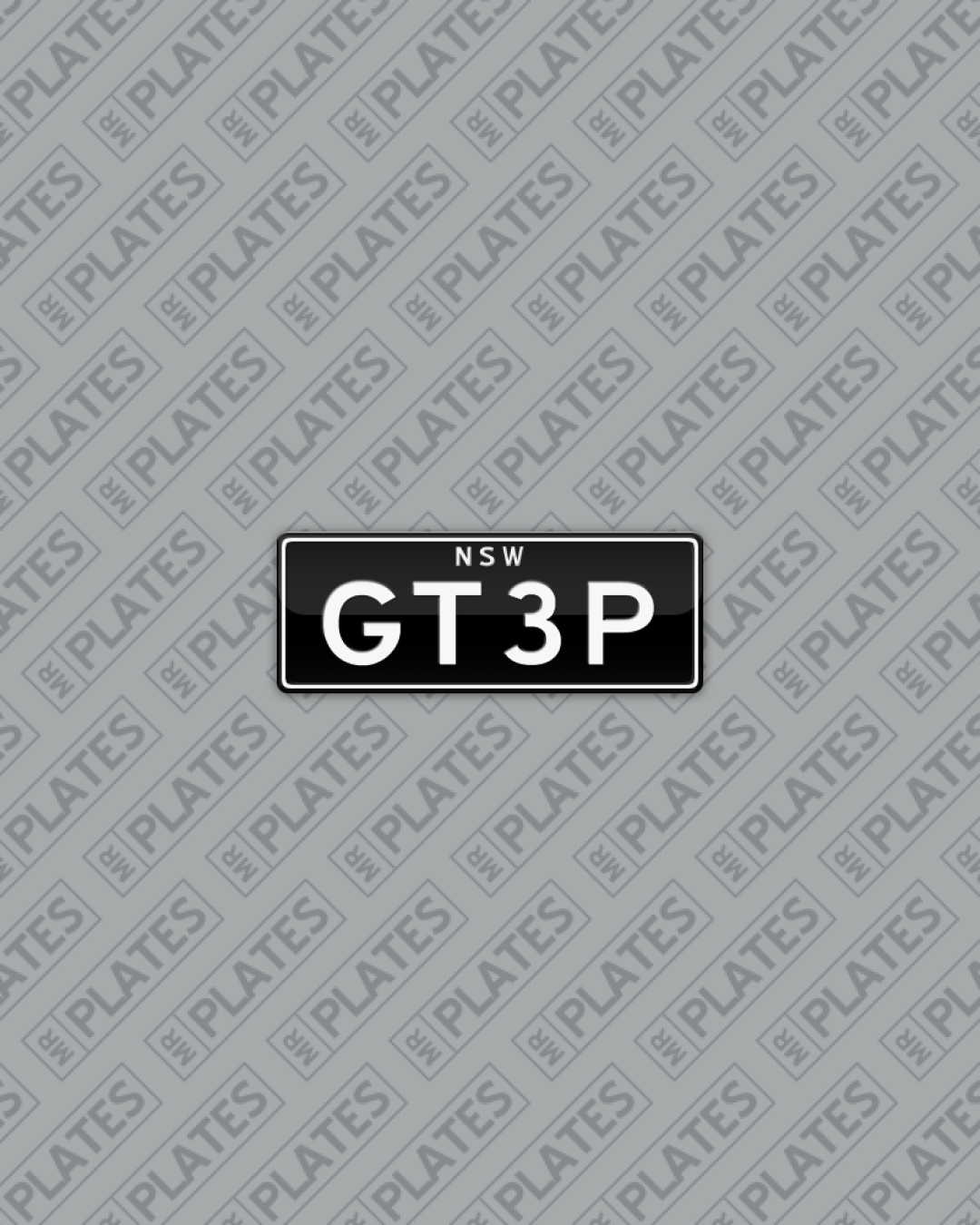 GT3P (Porsche GT 3) Number Plates For Sale, NSW - MrPlates