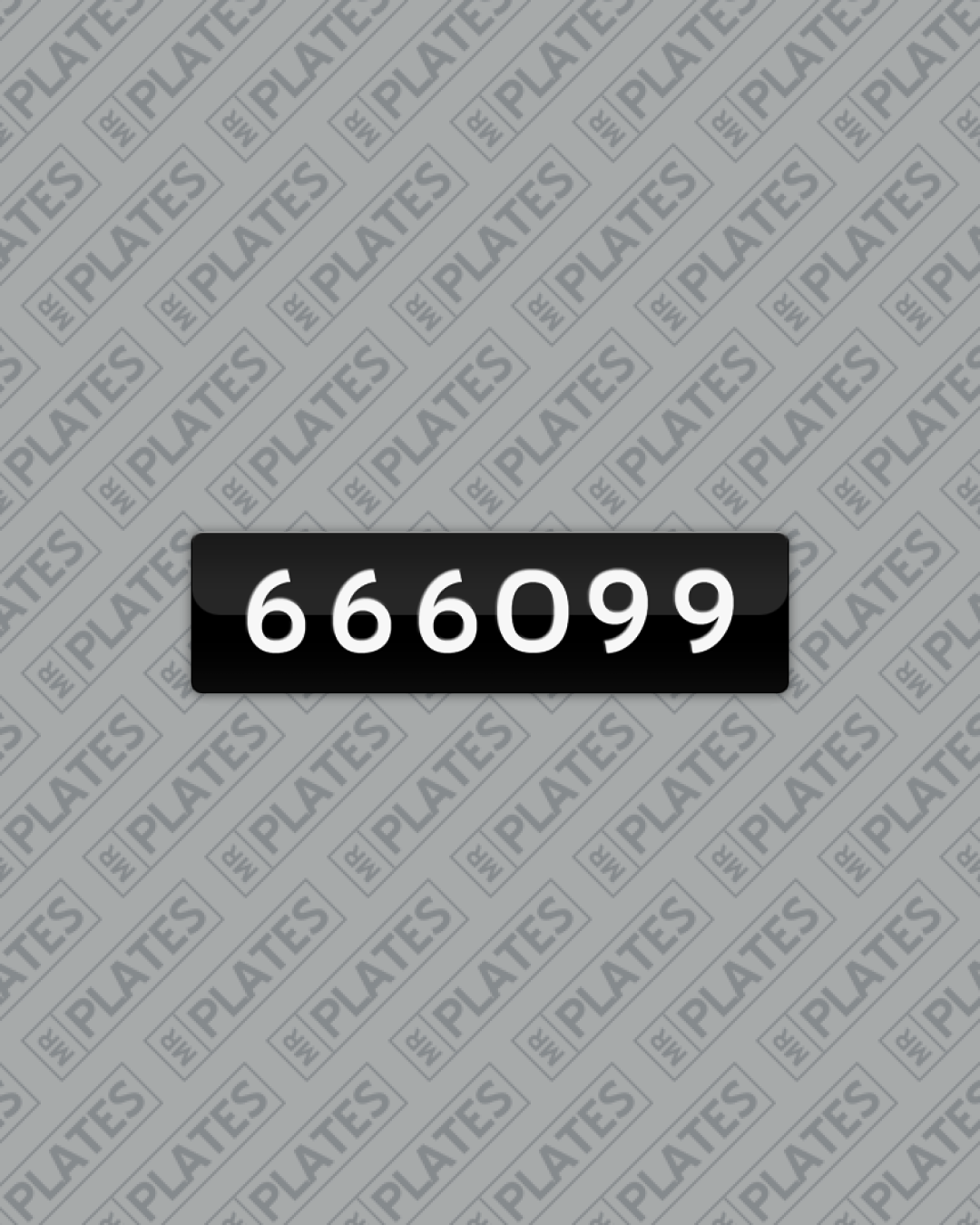 666099 (666099 999066) Number Plates For Sale, VIC - MrPlates