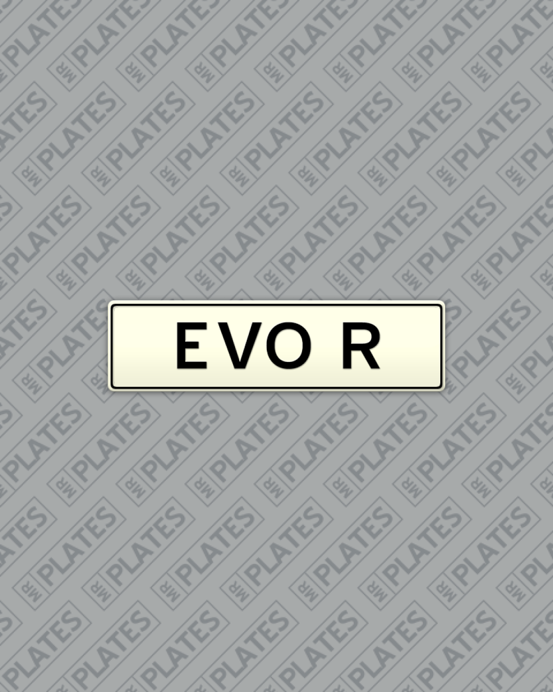 EVO R Number Plates For Sale - MrPlates