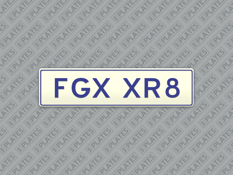 FGX XR8 (Ford falcon fgx xr8) Number Plates For Sale, WA - MrPlates